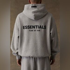 Essentials Dark Oatmeal Hoodie